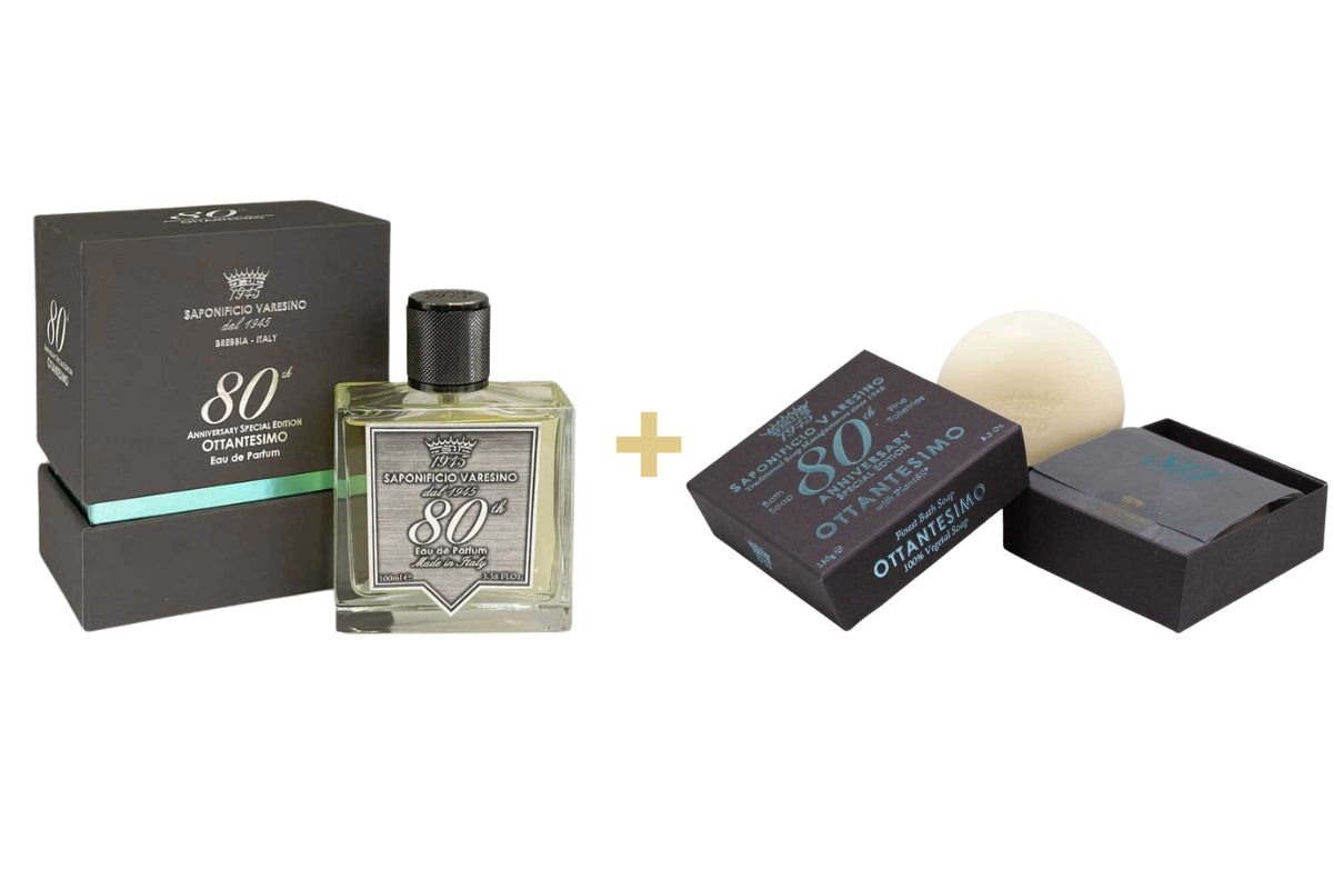 80th Anniversary Eau de Parfum + Shower Soap Duo