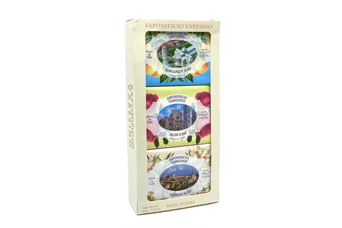 Italian Cities Fragranced Bar Soap Gift Box Set