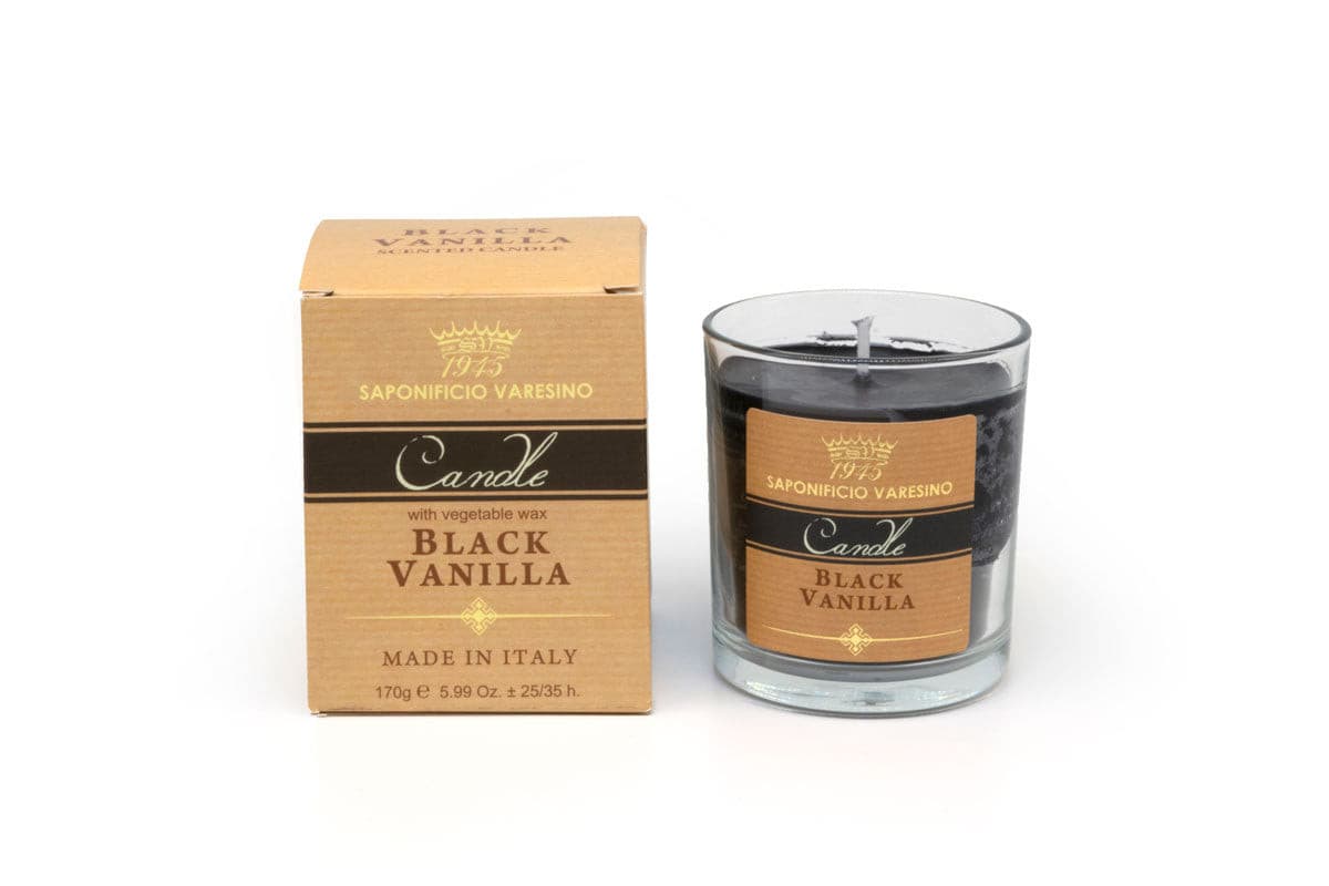Black Vanilla Scented Candle