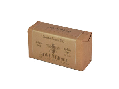 Almond & Natural Honey Scrub Bar Soap