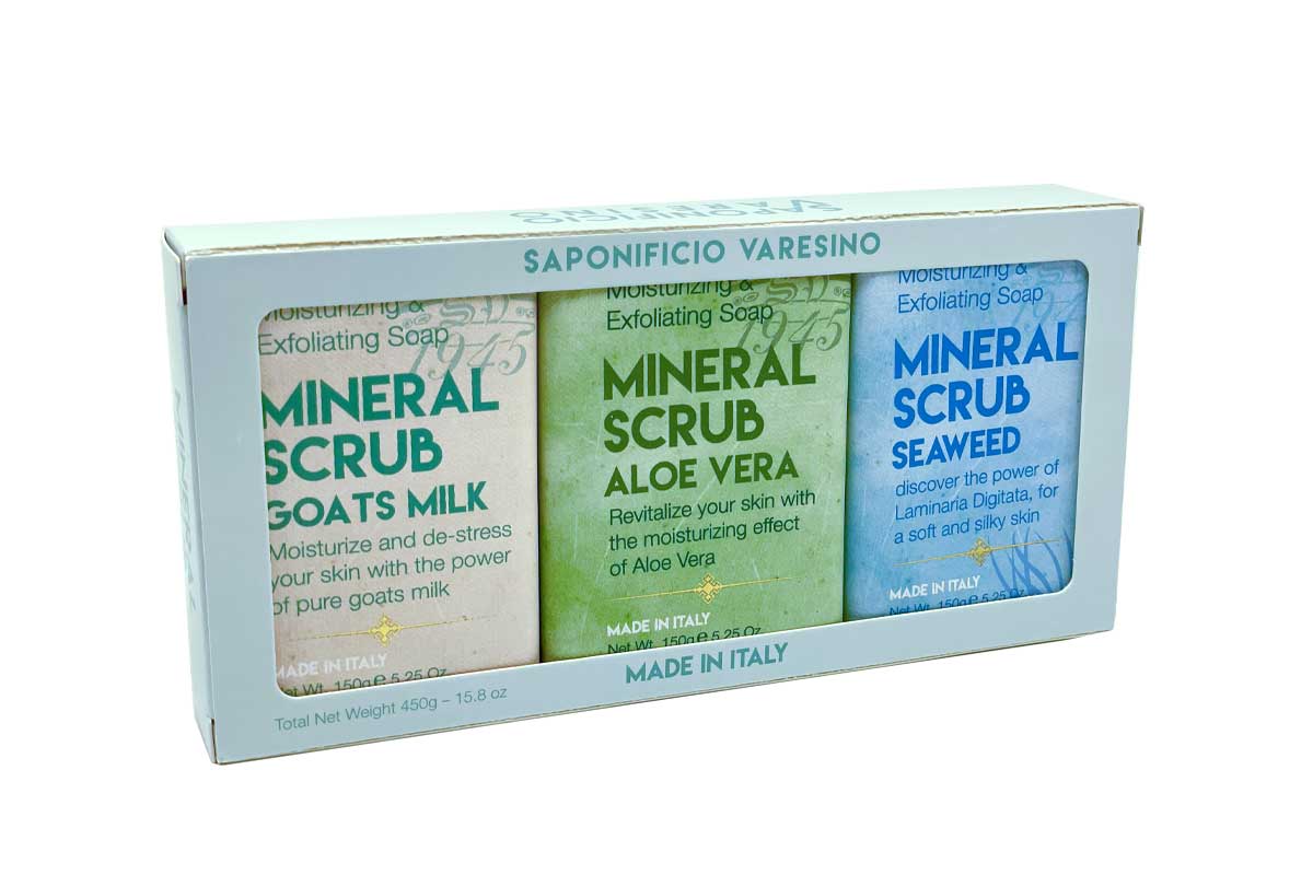Mineral Scrub Bar 3-Piece Gift Box Set