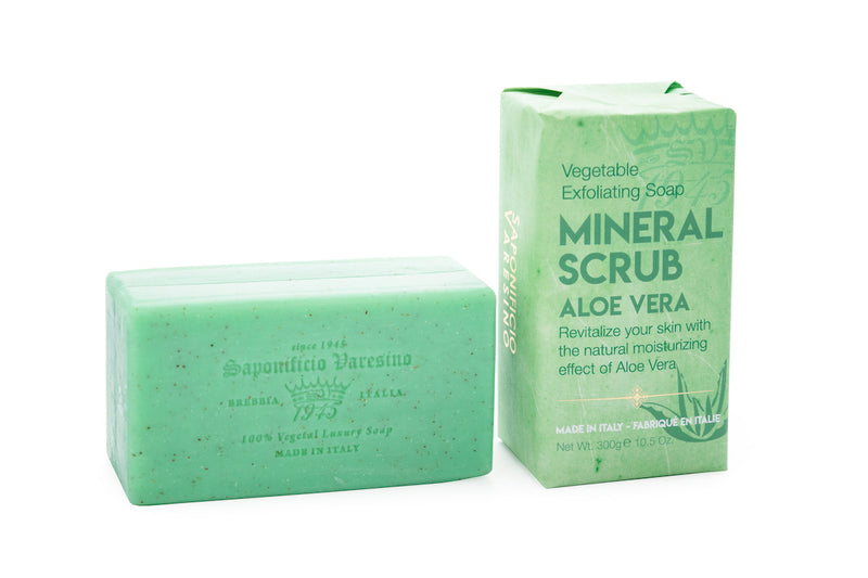 Saponificio Varesino | Pure Aloe Mineral Scrub Bar Soap | Mozzafiato