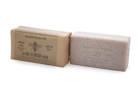 Almond & Natural Honey Scrub Bar Soap