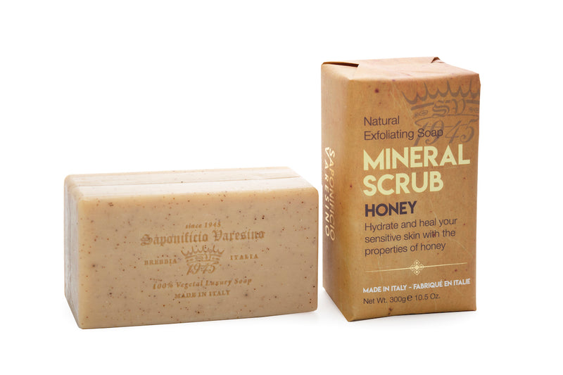 Honey Mineral Scrub Bar Soap