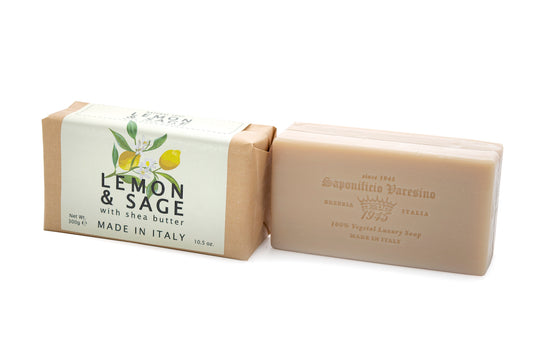 Lemon and Sage Bar Soap with Shea Butter