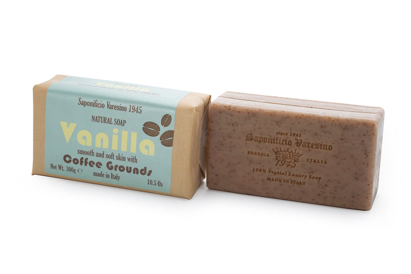 Vanilla and Coffee Grounds Exfoliating Bar Soap