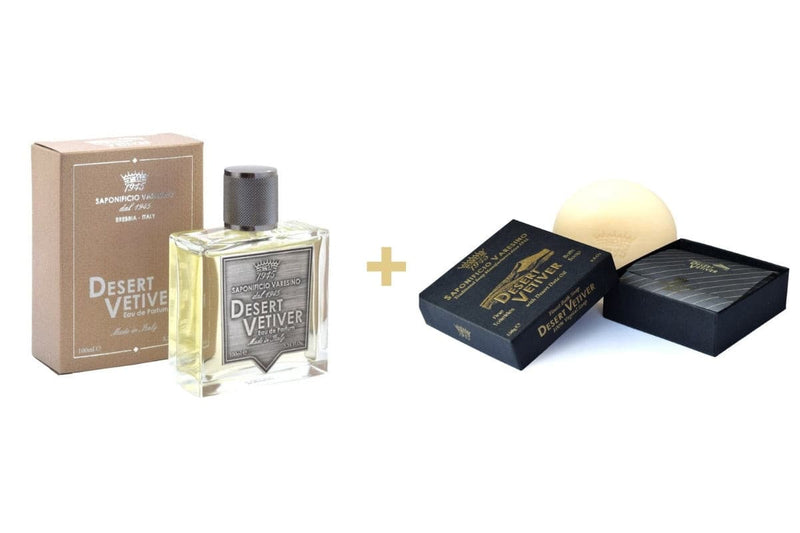 Desert Vetiver Eau de Parfum + Shower Soap Duo