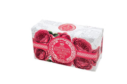 Red Rose Hand Wrapped Bar Soap.