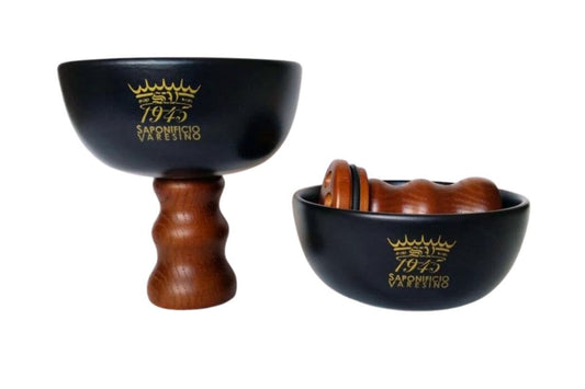 Carved Wooden Grail Lathering Bowl