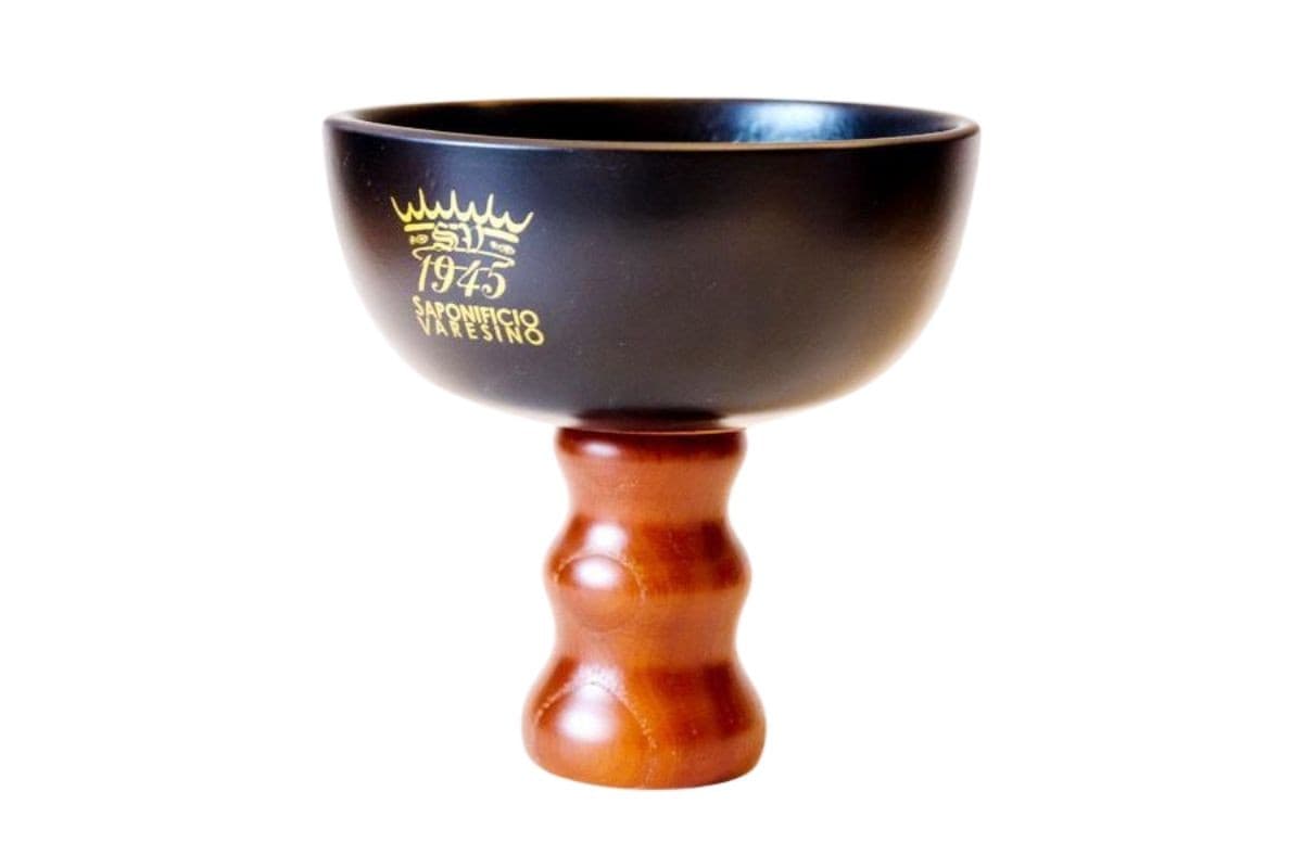 Carved Wooden Grail Lathering Bowl