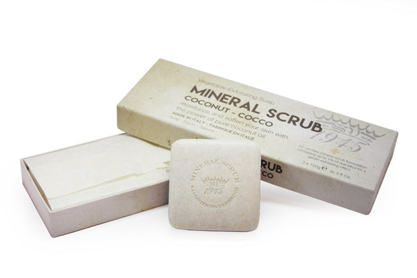 Coconut Mineral Scrub Bar 3-Piece Boxed Set